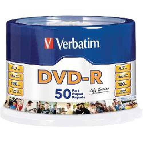 Verbatim DVD-R, 16x, 4.70GB, 50 pcs