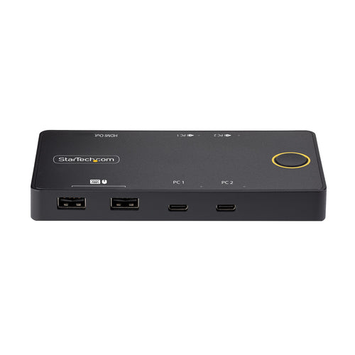 2-Port USB-C KVM Switch 4K 60Hz HDMI Dual Power Delivery