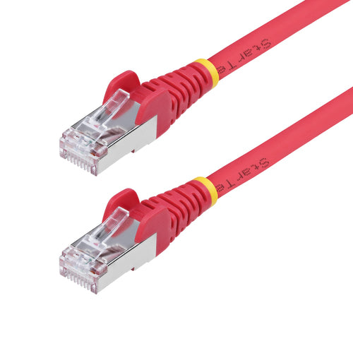 CAT6a Ethernet Cable 6ft Red 10GbE Snagless RJ45 Shielded Network Patch Cord