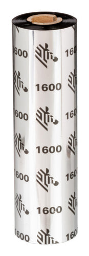 Thermal Ribbon Zebra 1600 Wax 450m 8.3cm Black 18 pcs - 01600BK08345