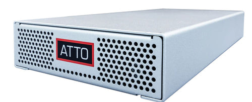 Atto TLFC-5642-D00 Thunderbolt 5 to 64Gb Fibre Channel with 2 SFP+ modules fibre optic adapter