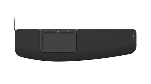 Ergonomic Touchpad Wired USB Type-C Contour Design Black 434.5mm