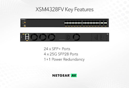 Managed Switch NETGEAR XSM4328FV L3 Full Duplex Rack Mount 1U - XSM4328FV-100NES