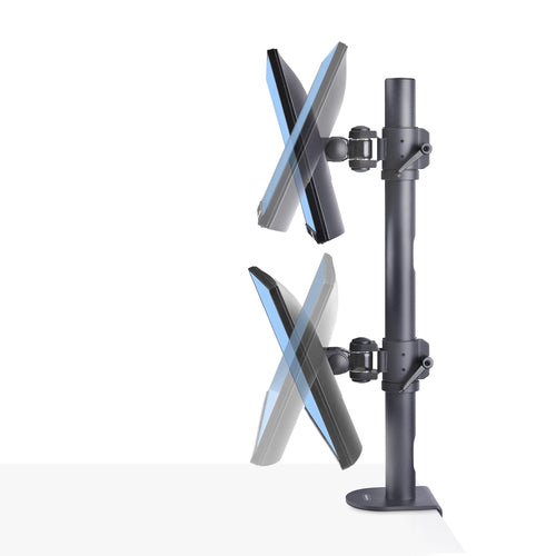 StarTech.com H2MPV-MONITOR-MOUNT Dual Monitor Mount - Supports 2x 49" Monitors, VESA 100x100, 70lb Capacity