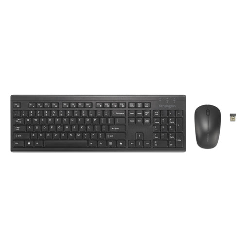 Wireless Rechargeable Keyboard and Mouse Set Wireless Bluetooth QWERTY Black