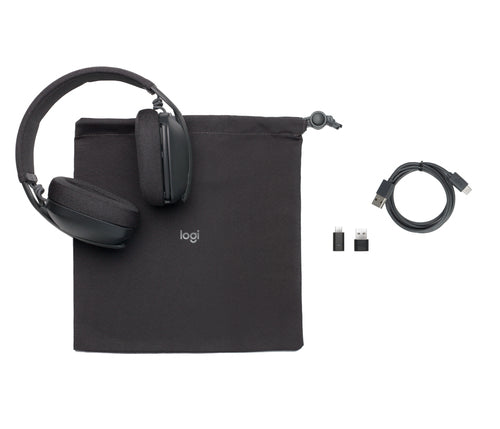 Headset Logitech Zone Vibe Wireless UC 185g Calls/Music - 981-001199