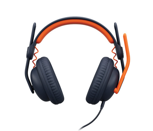 Wired Headset Logitech Zone Learn 154.5g Orange Education