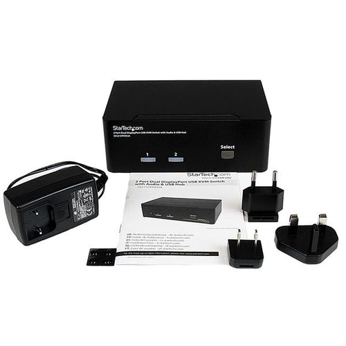 KVM Switch StarTech.com SV231DPDDUA 2 Port Dual DisplayPort 4K USB Hub - SV231DPDDUA