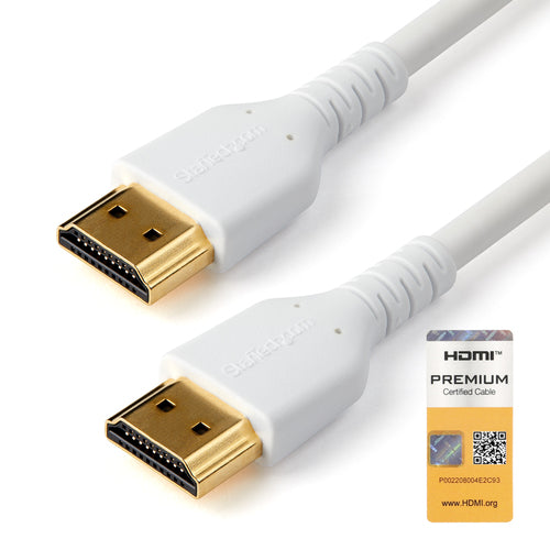 HDMI 2.0 Cable 3ft 4K 60Hz Slim Flexible Ethernet White