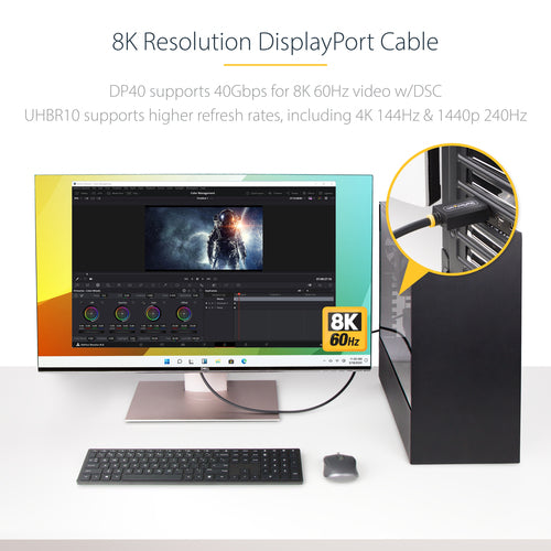 StarTech.com DP21-1M-DP40-CABLE DisplayPort cable