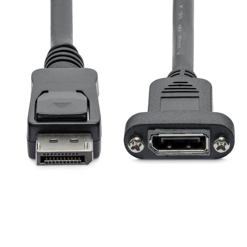 DisplayPort Cable StarTech.com DPPNLFM3 4K 1m Male to Female Panel Mount - DPPNLFM3
