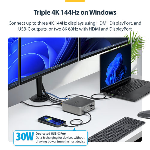 StarTech.com 215UE-TB5USB4DOCK laptop dock/port replicator