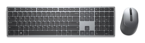 Wireless Keyboard and Mouse DELL KM7321W RF Wireless Bluetooth Full-Size Titanium Grey