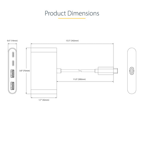 StarTech.com 5G2A2CPDB-USB-C-HUB interface hub