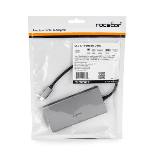 Rocstor Y10P029-S1 laptop dock/port replicator
