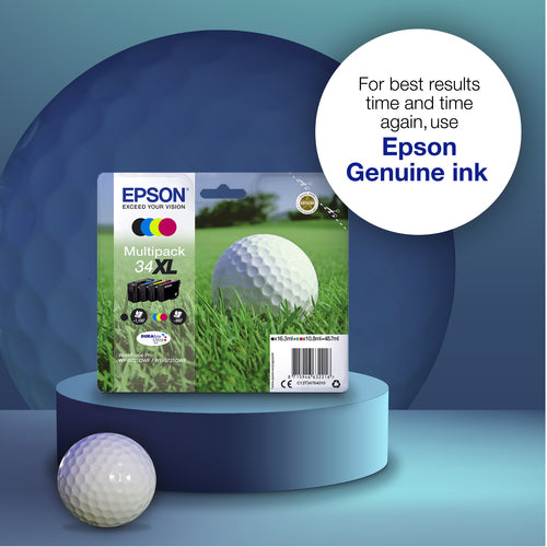 Ink Cartridge Epson Golf Ball 34XL Magenta Pigment-based 10.8 ml 950 Pages - C13T34734010
