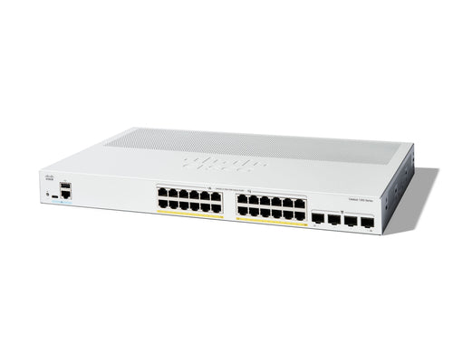 Cisco Catalyst 1300 Managed Switch 24 Port GE PoE 4x1GE SFP Rack Mounted