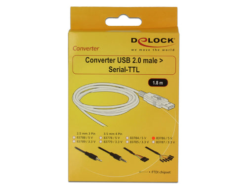 DeLOCK 1.8m USB2.0-A/TTL 6-p USB cable