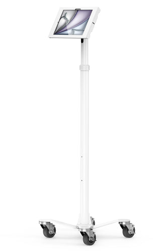 Compulocks iPad Air M2 11" Apex Enclosure Rolling Cart - Rise Freedom White