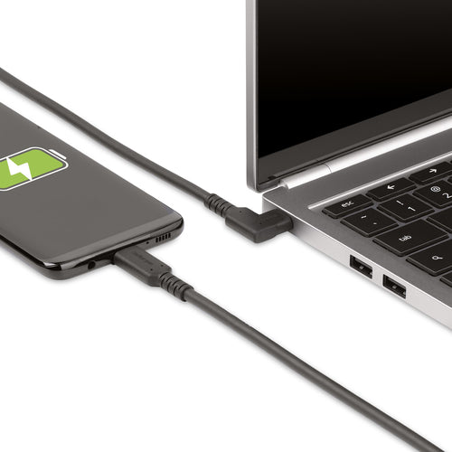 USB-C Cable 1.6ft Right Angle 10Gbps USB 3.2 Gen 2 100W
