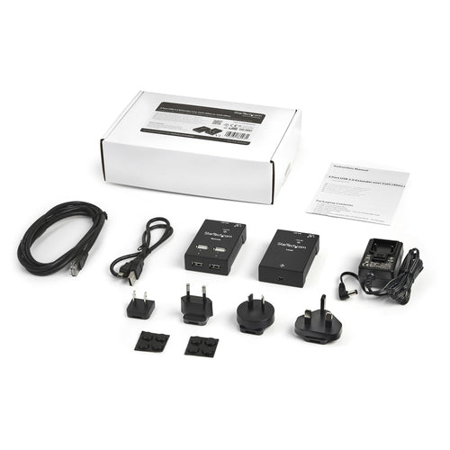 USB 2.0 4-Port Extender Over Cat5/Cat6 130ft StarTech.com