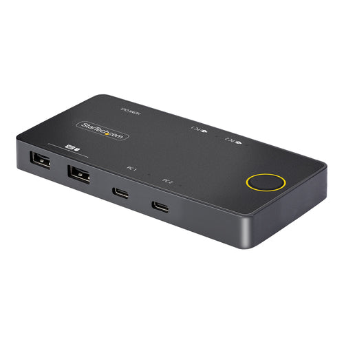2-Port USB-C KVM Switch 4K 60Hz HDMI Dual Power Delivery