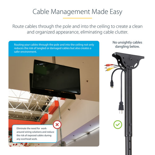 StarTech.com FPCEILBTB signage display mount