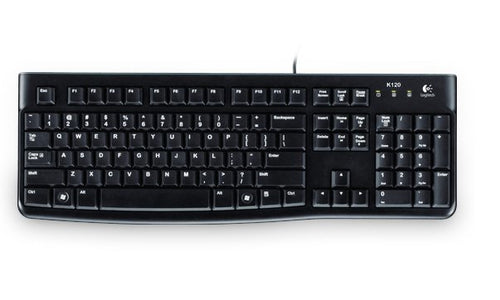 Wired Keyboard Logitech K120 USB QWERTZ Black - 920-002516