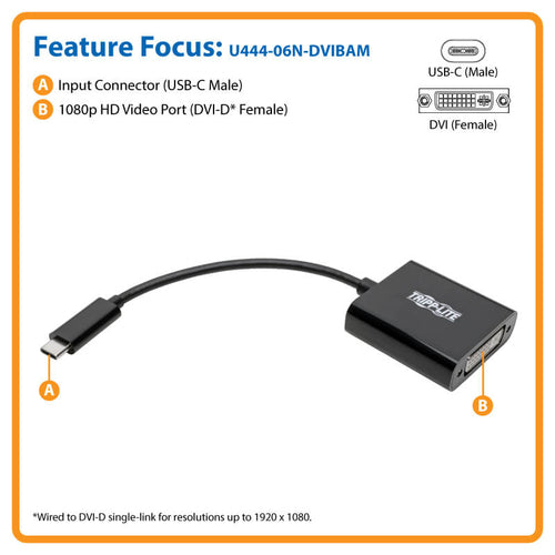 Tripp Lite U444-06N-DVIBAM video cable adapter