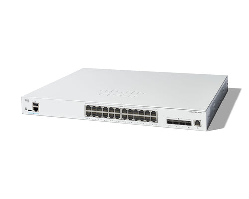 Network Switch Cisco Catalyst C1300-24XT Managed L2/L3 Rack Mounting - C1300-24XT