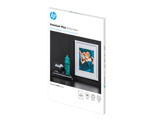 HP Premium Plus Glossy Photo Paper-20 sht/A4/210 x 297 mm