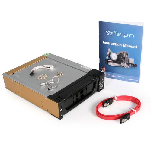 Drive Bay Panel StarTech DRW150SATBK 5.25in Black Aluminum SATA - DRW150SATBK