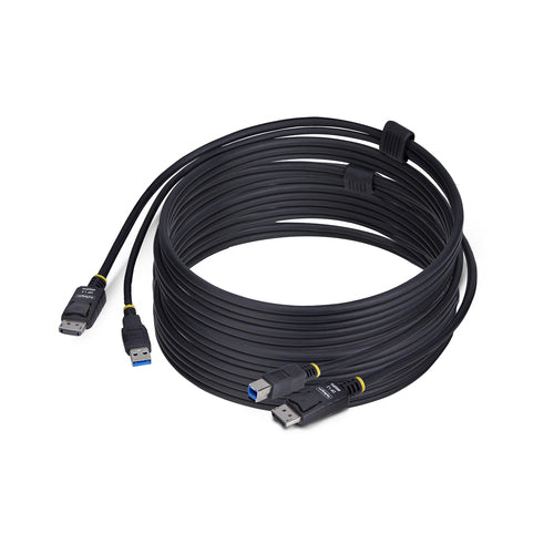 StarTech.com DU12210-KVM-KABEL 3m 4K DisplayPort und USB KVM-Kabel – Schwarz