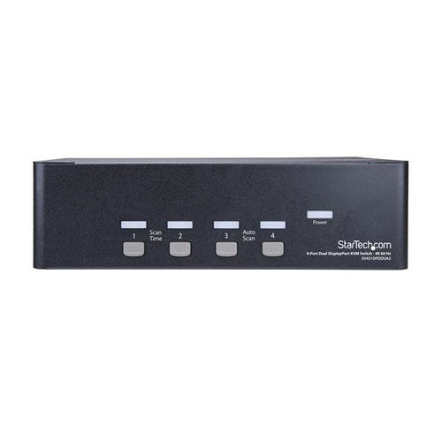KVM Switch StarTech.com SV431DPDDUA2 4-Port Dual DisplayPort 4K 60Hz Rack-Mountable - SV431DPDDUA2
