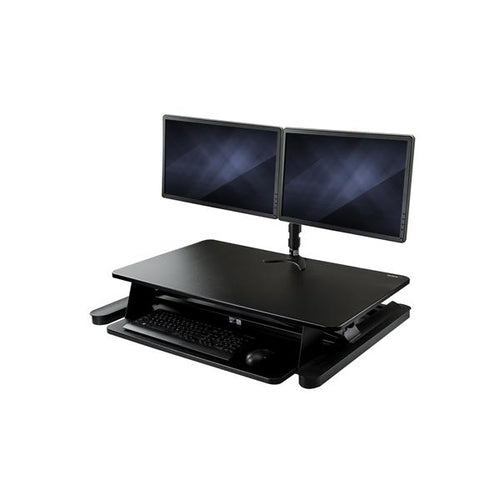 Sit-Stand Desktop Converter StarTech.com BNDSTSLGDUAL Adjustable Height Dual Monitor VESA Compatible