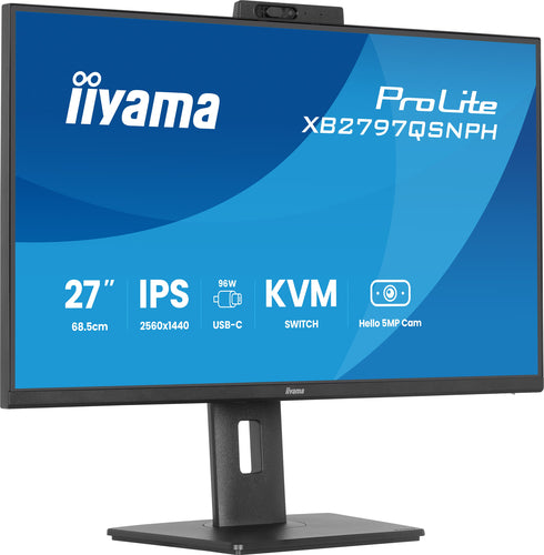 27-Inch Monitor iiyama ProLite XB2797QSNPH-B1 2560x1440 IPS 4ms HDMI DP USB - XB2797QSNPH-B1