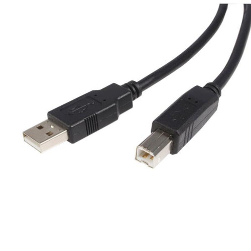 USB Cable StarTech.com 10ft USB 2.0 A to B Male to Male Black 0.48 Gbit/s