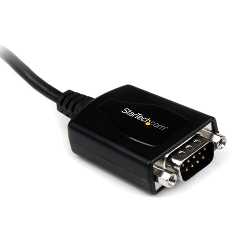 USB to RS232 Adapter Cable StarTech 1ft COM Retention Black