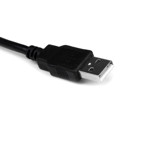 USB to RS232 Adapter Cable StarTech 1ft COM Retention Black