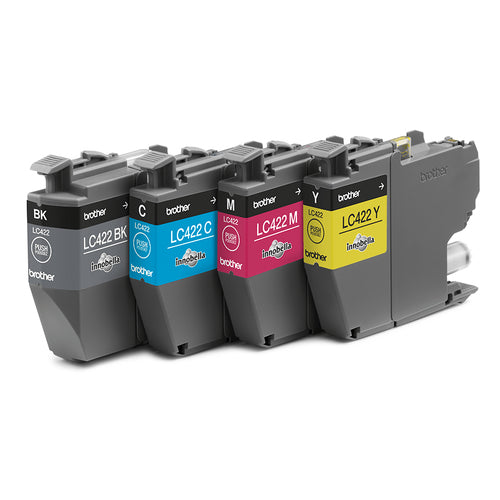 Ink Cartridge Brother LC422VAL Black Cyan Magenta Yellow 4-Pack 550 Pages - LC422VAL