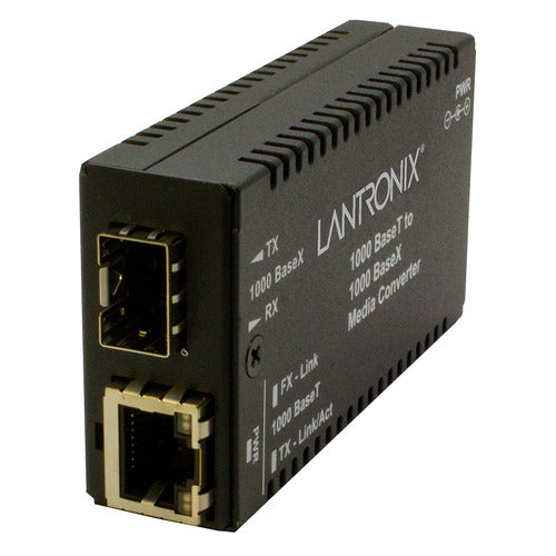 Lantronix M/GE-T-SFP-01 network media converter