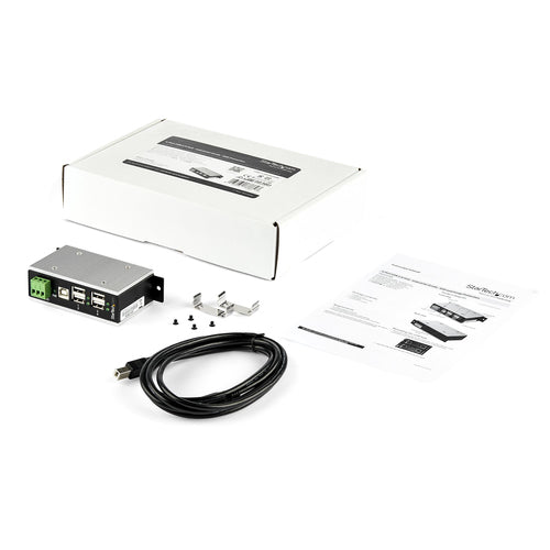 USB Hub StarTech 4-Port USB 2.0 Hub USB-A 480 Mbit/s Mountable