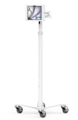 Compulocks iPad Air M2 11" Security Enclosure - Apex Rolling Cart - White