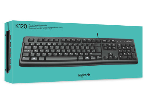 Keyboard Logitech K120 Wired USB QWERTY Full-size - 920-002479