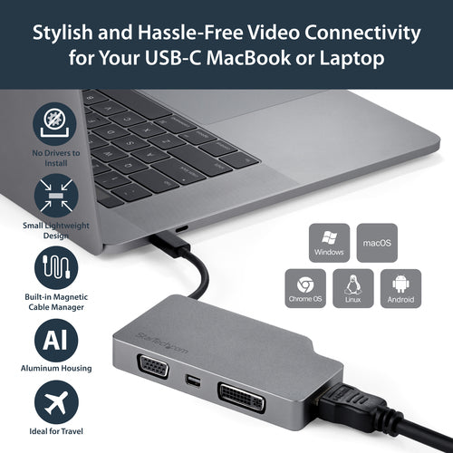USB Graphics Adapter StarTech CDPVDHDMDPSG 4K HDMI Mini DisplayPort USB-C