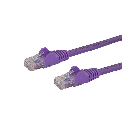 Ethernet Cable StarTech.com N6PATCH9PL CAT6 9ft 650MHz 100W PoE Purple
