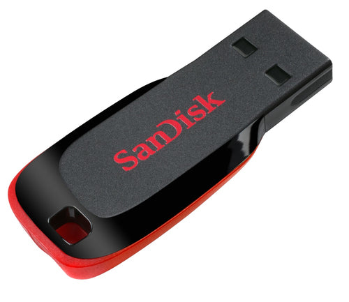 USB Flash Drive SanDisk Cruzer Blade 64GB USB 2.0 Type-A Capless - SDCZ50-064G-B35