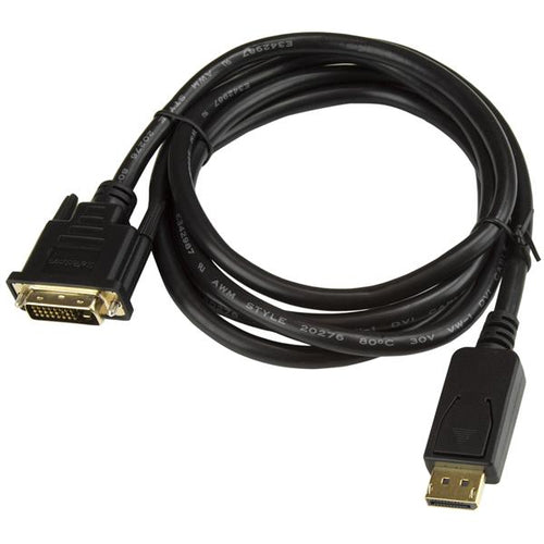 Video Cable Adapter StarTech.com DP2DVI2MM6 6ft 1080p DisplayPort to DVI-D - DP2DVI2MM6