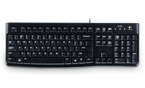 Keyboard Logitech K120 Full-size Wired USB QWERTY - 920-002517