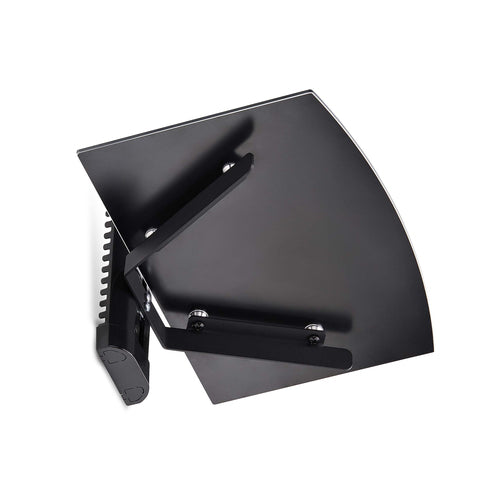 AV Equipment Shelf StarTech.com 1B-WALL-MOUNT-SHELF Black Tempered Glass Adjustable Height